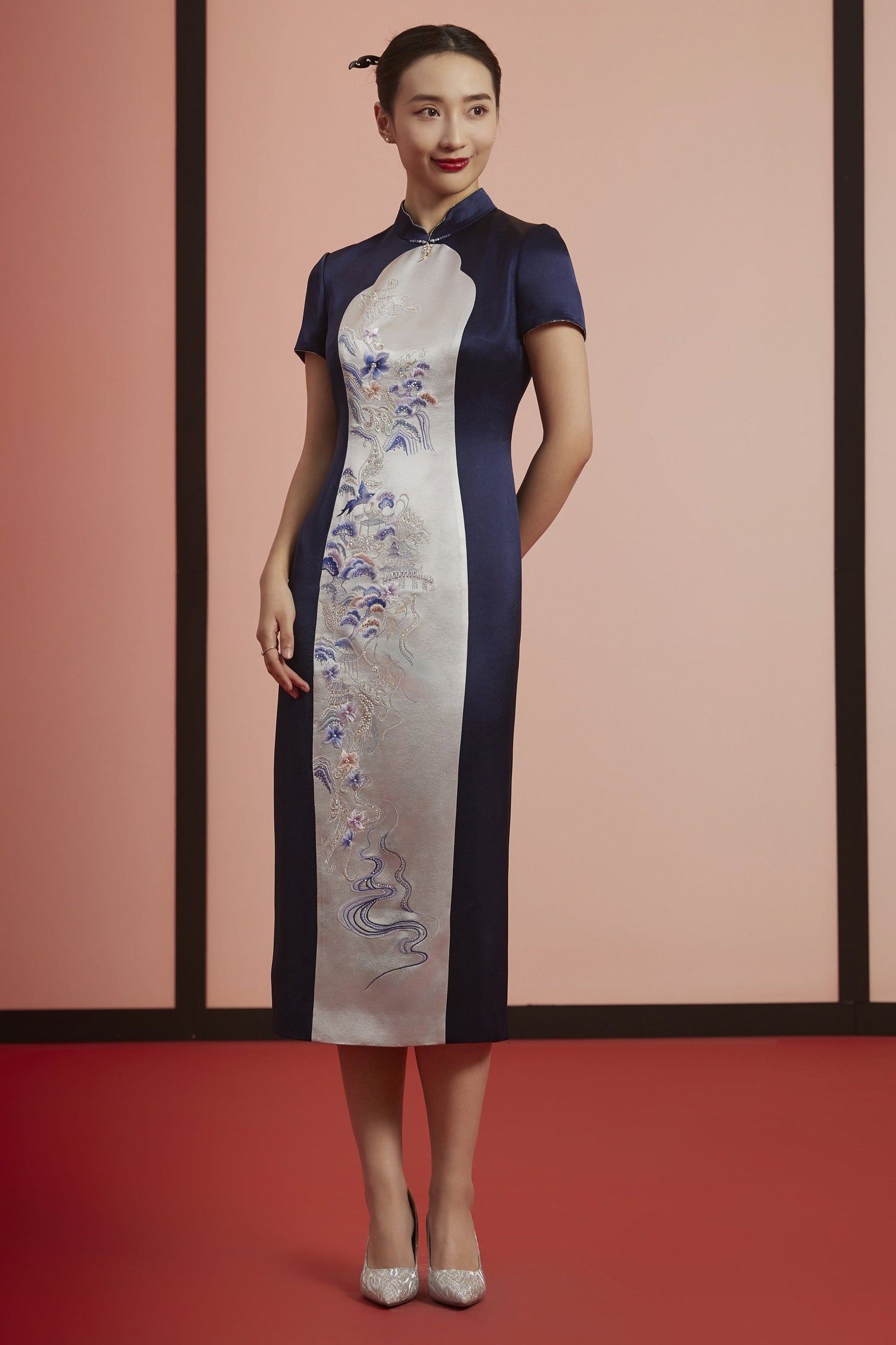 Enchanted Elegance-Navy blue