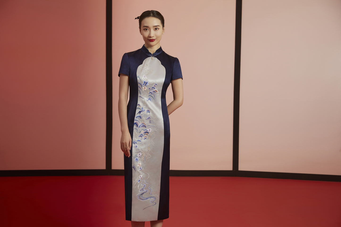 Enchanted Elegance-Navy blue
