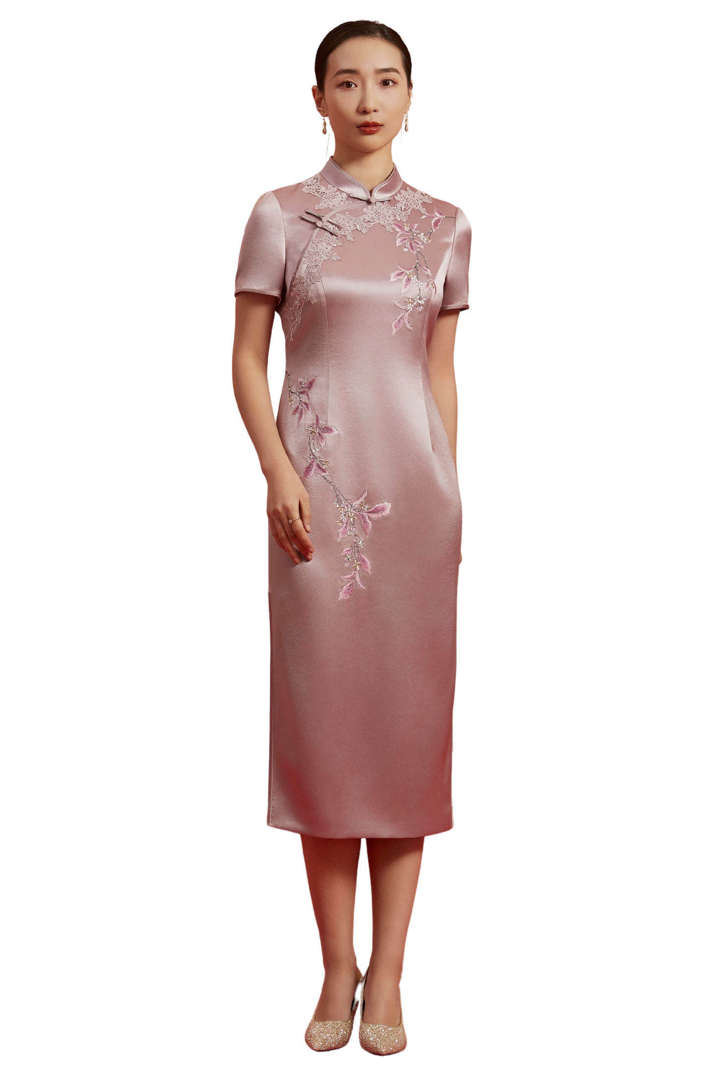 Elegant Silver Blossom-Taro