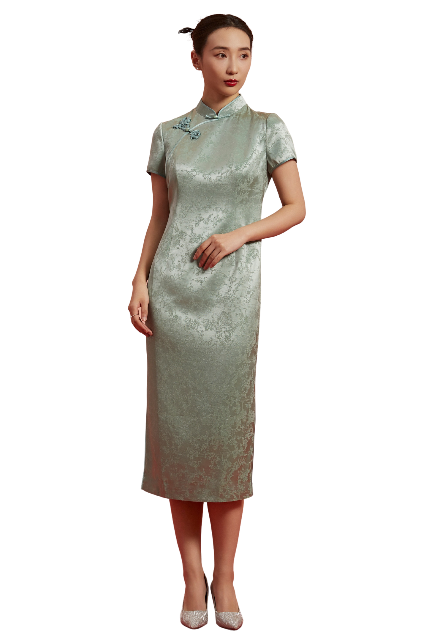 Radiant Ruby Elegance- Green