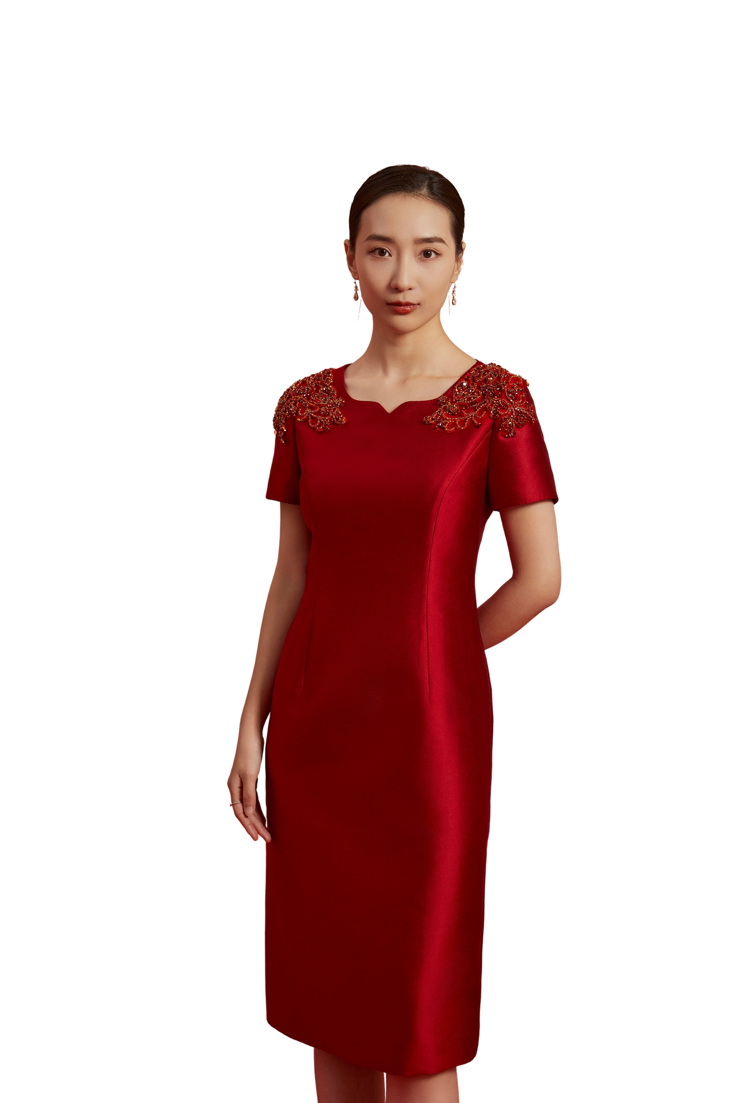 Radiant Ruby Elegance -Red