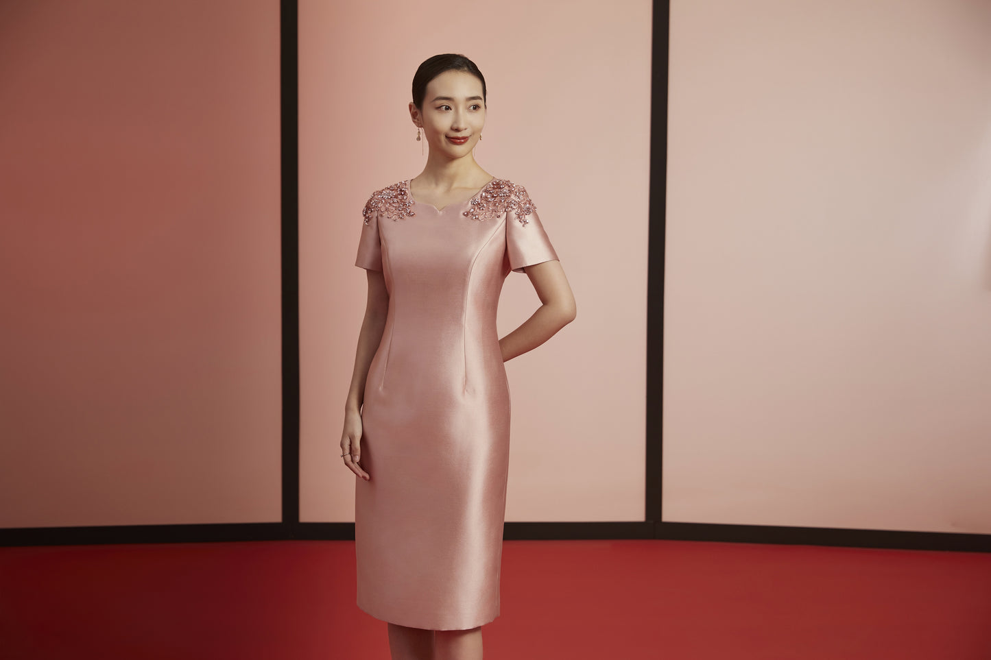 Radiant Ruby Elegance -Pink