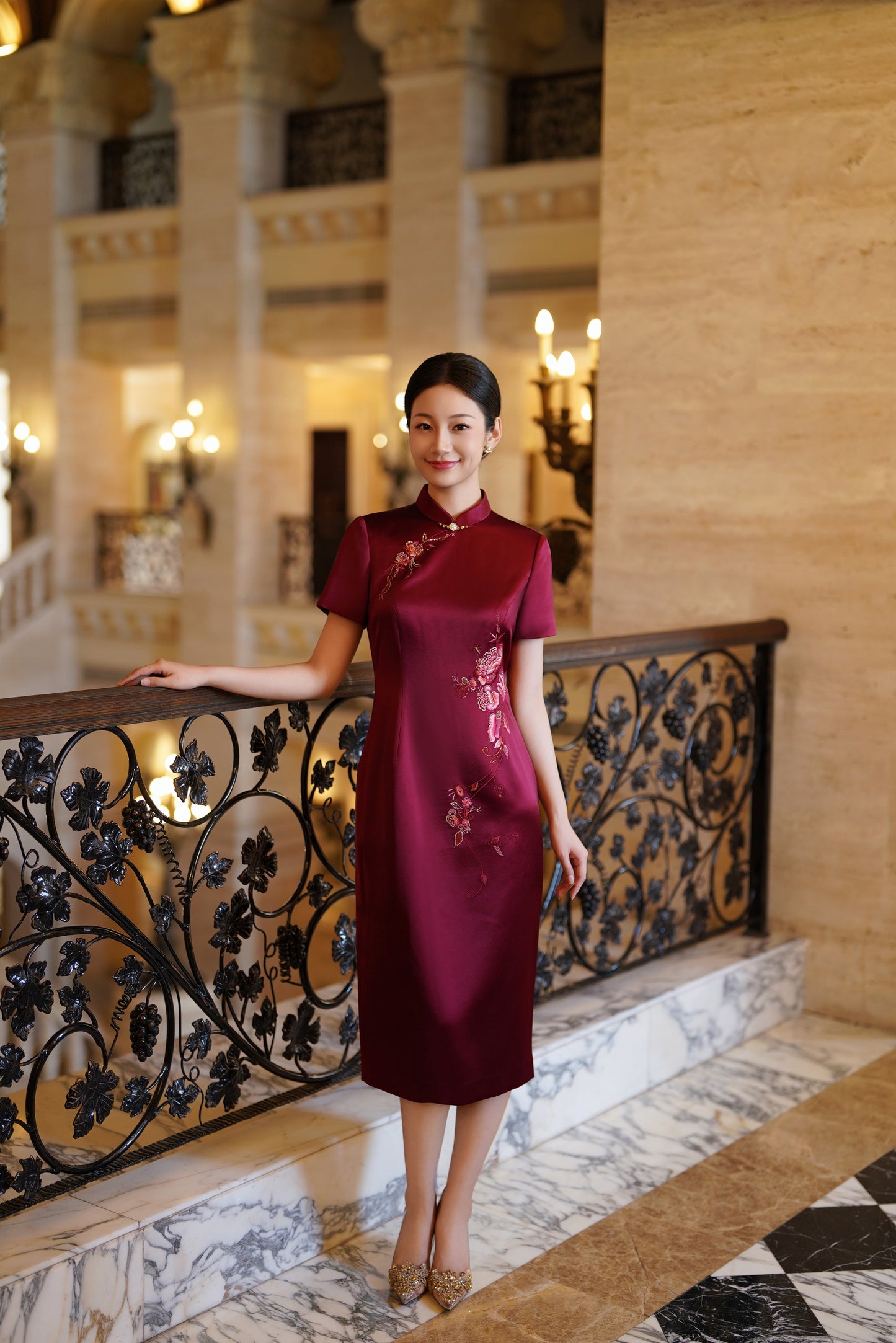 Regal Peony: Deep Red Sophistication