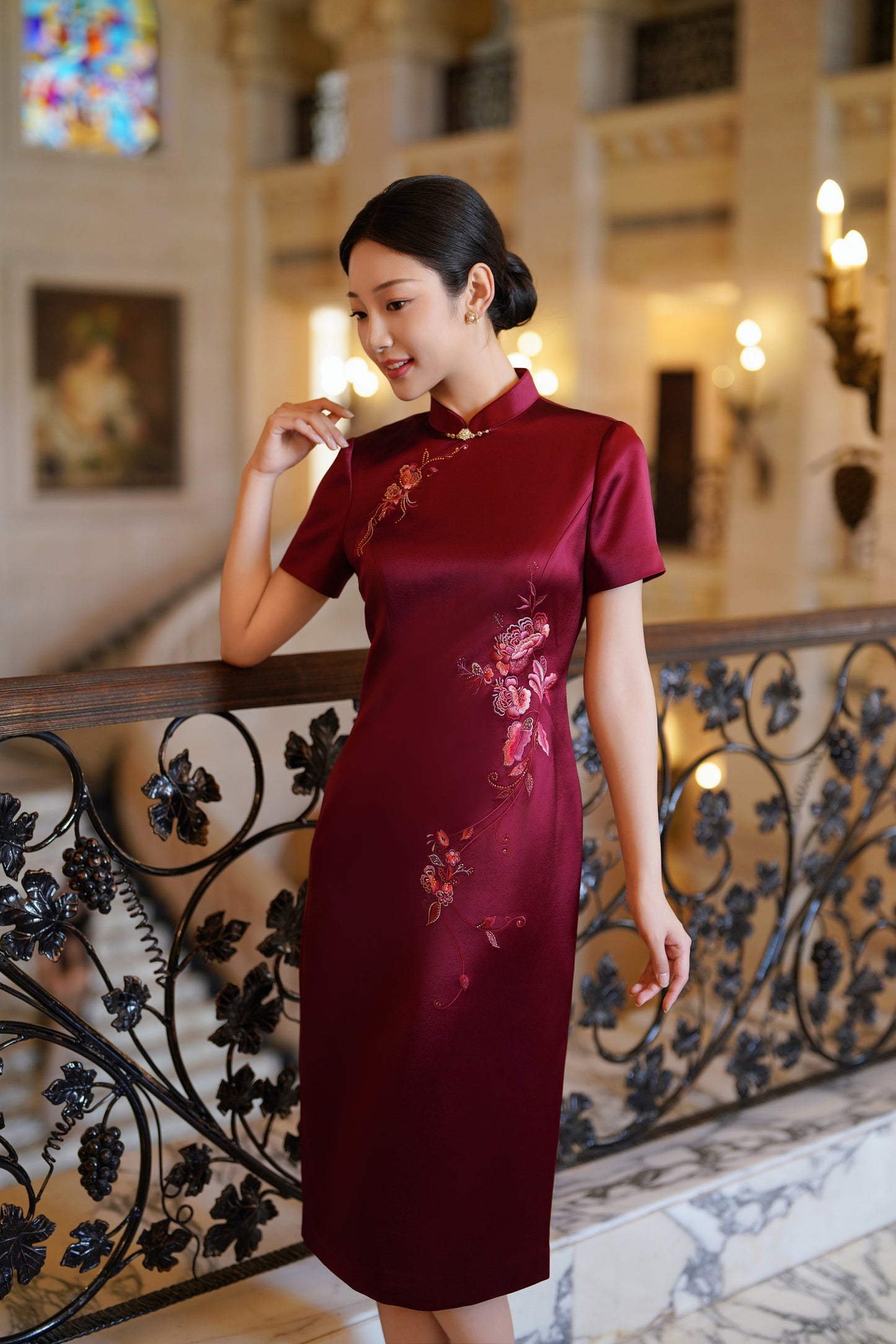 Regal Peony: Deep Red Sophistication