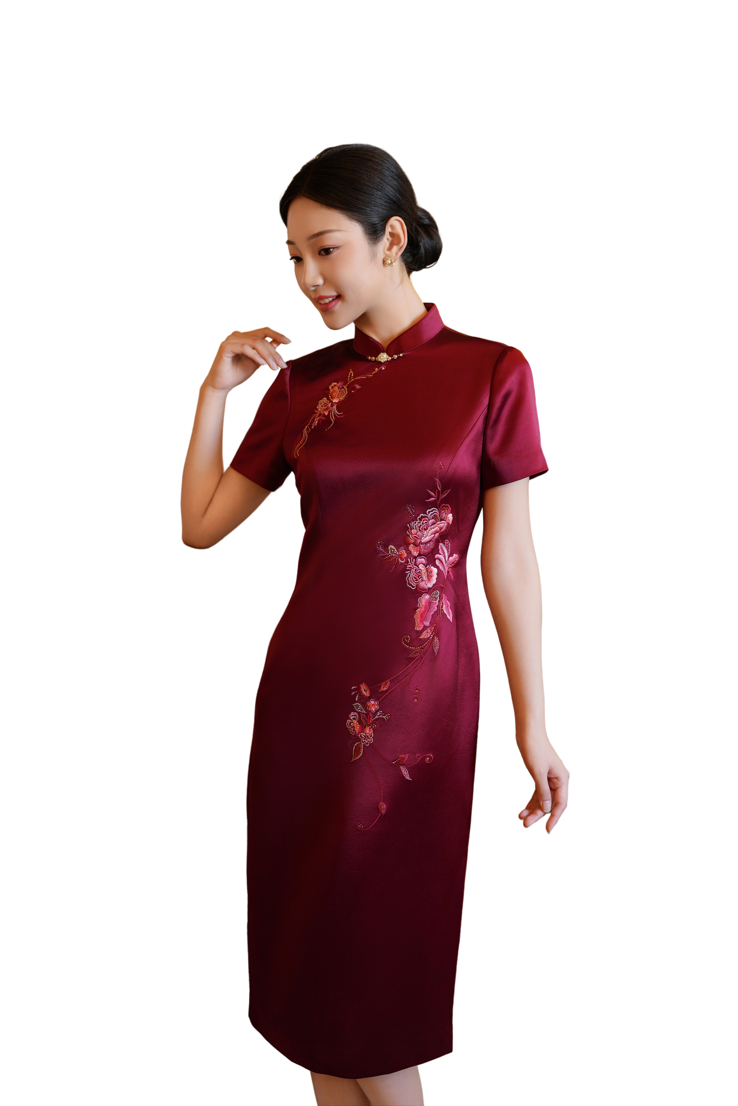 Regal Peony: Deep Red Sophistication