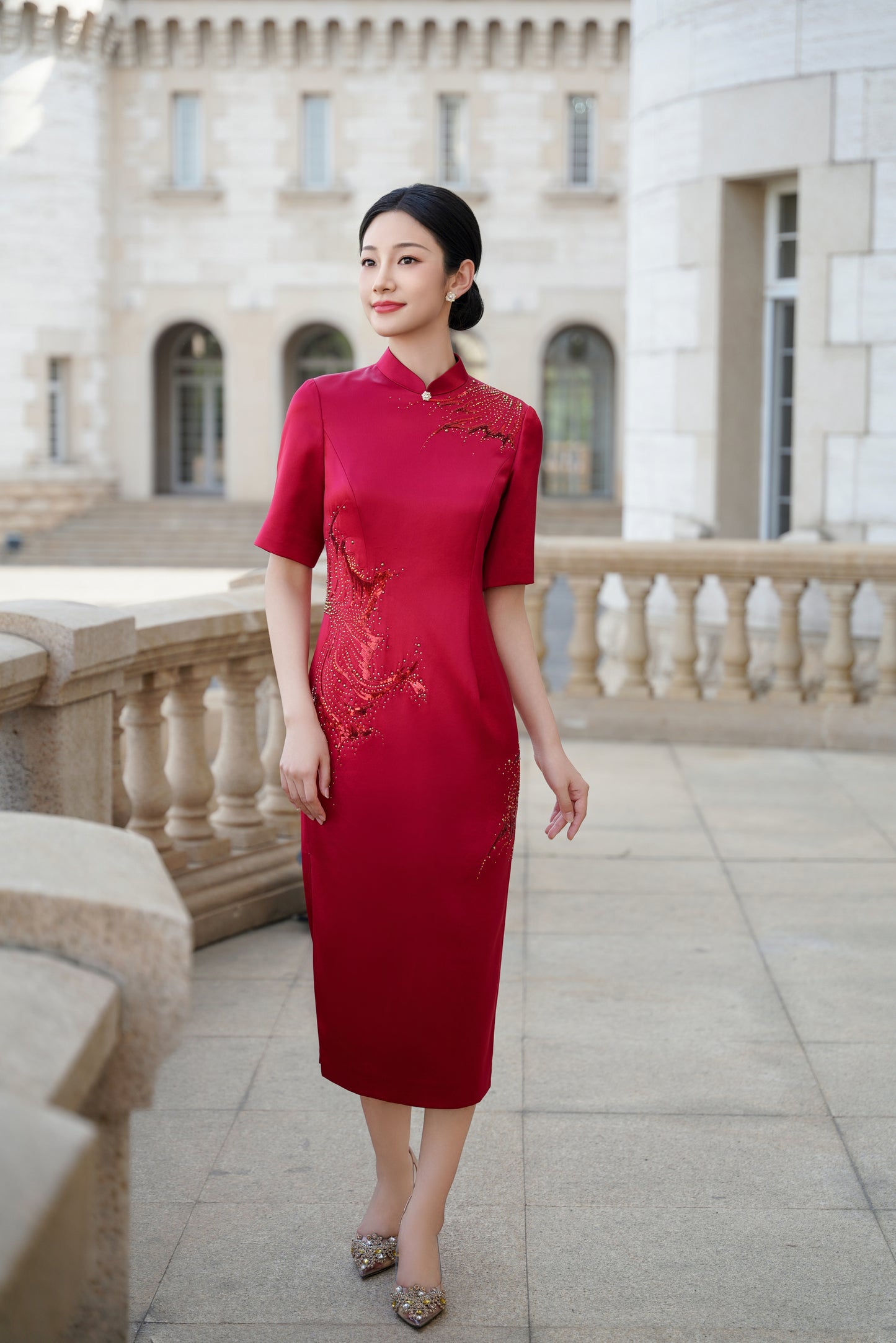 Radiant Fusion: Graceful Splendor - Red