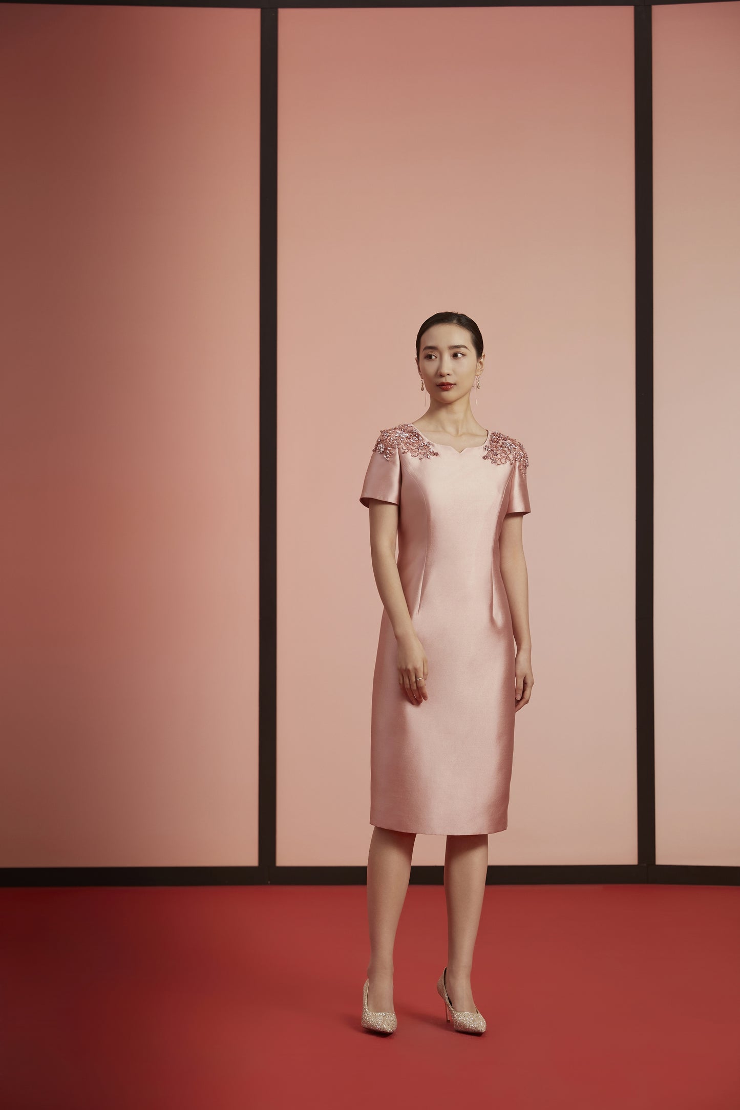 Radiant Ruby Elegance -Pink