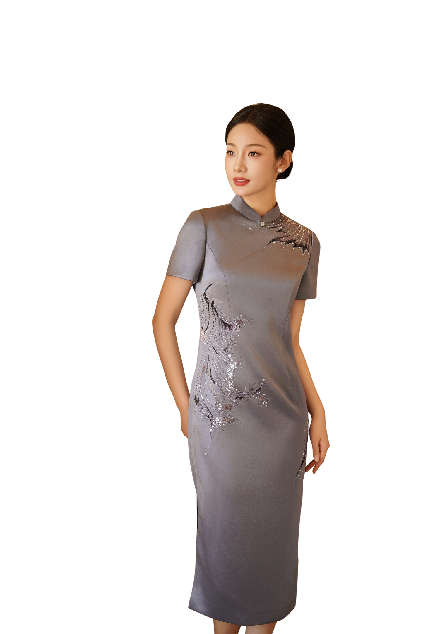 Radiant Fusion: Graceful Splendor - Grey